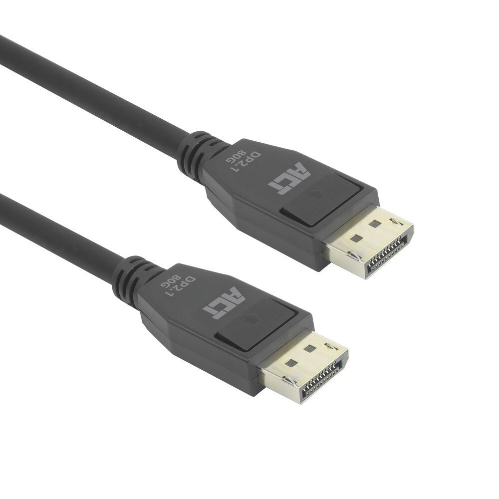 ACT DisplayPort 2.1 cable 8K male to male 3m Black ACT DisplayPort 2.1 cable 8K male to male 3m Black