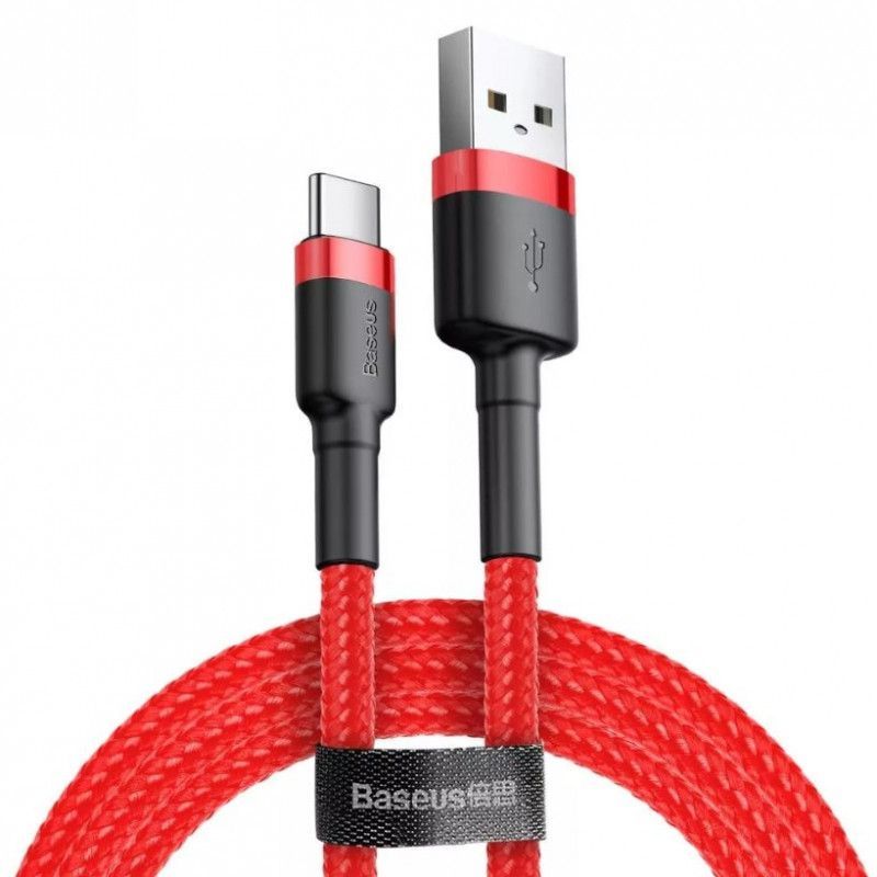 Baseus Cafule 3A USB-USB-C Cable 1m Red Baseus Cafule 3A USB-USB-C Cable 1m Red
