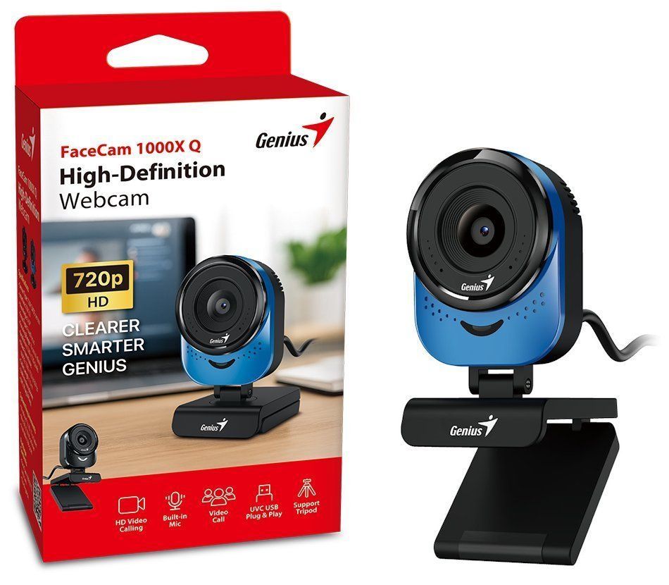 Genius FaceCam 1000X Q Webkamera Blue Genius FaceCam 1000X Q Webkamera Blue