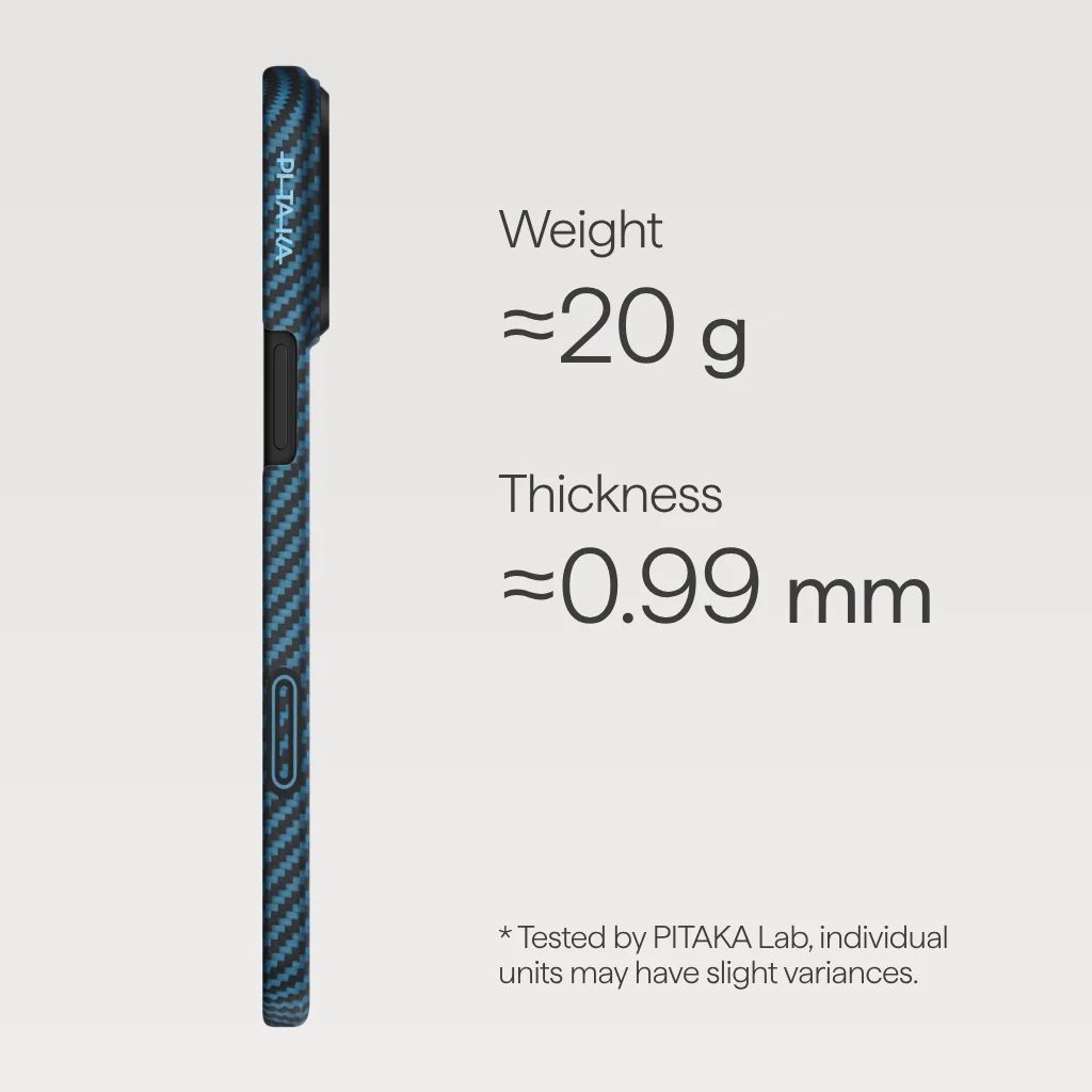 Pitaka Ultra-Slim Case for iPhone 17 Pro Max Blue/Grey Pitaka Ultra-Slim Case for iPhone 17 Pro Max Blue/Grey