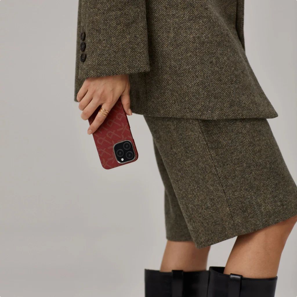 Pitaka Tactile Woven Case PTK iPhone 16 Pro Red/Gold