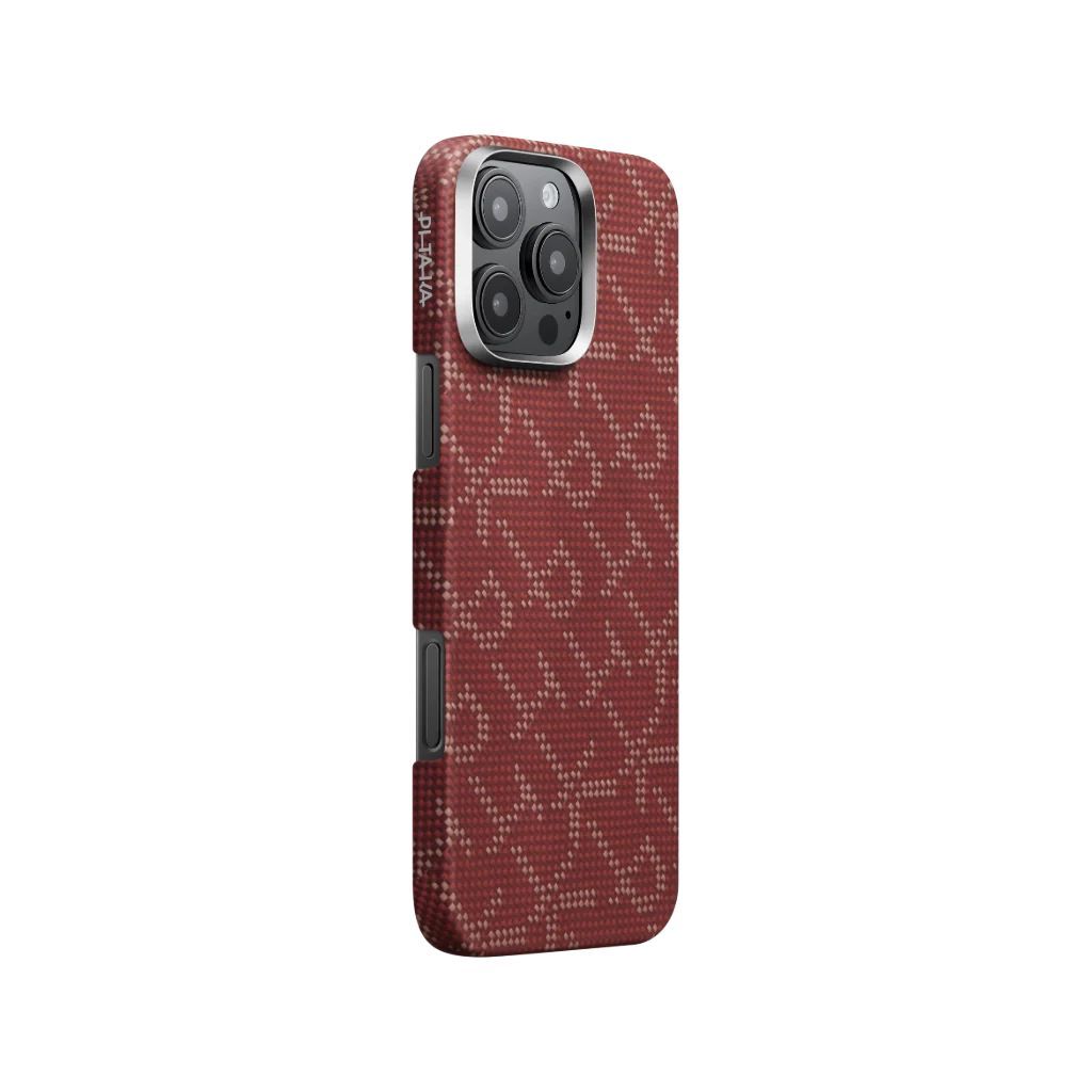 Pitaka Tactile Woven Case PTK iPhone 16 Pro Red/Gold