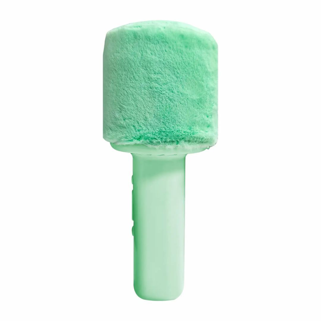 Denver KMS-30RO Bluetooth Karaoke Microphone Speaker with fluffy top Green Denver KMS-30RO Bluetooth Karaoke Microphone Speaker with fluffy top Green