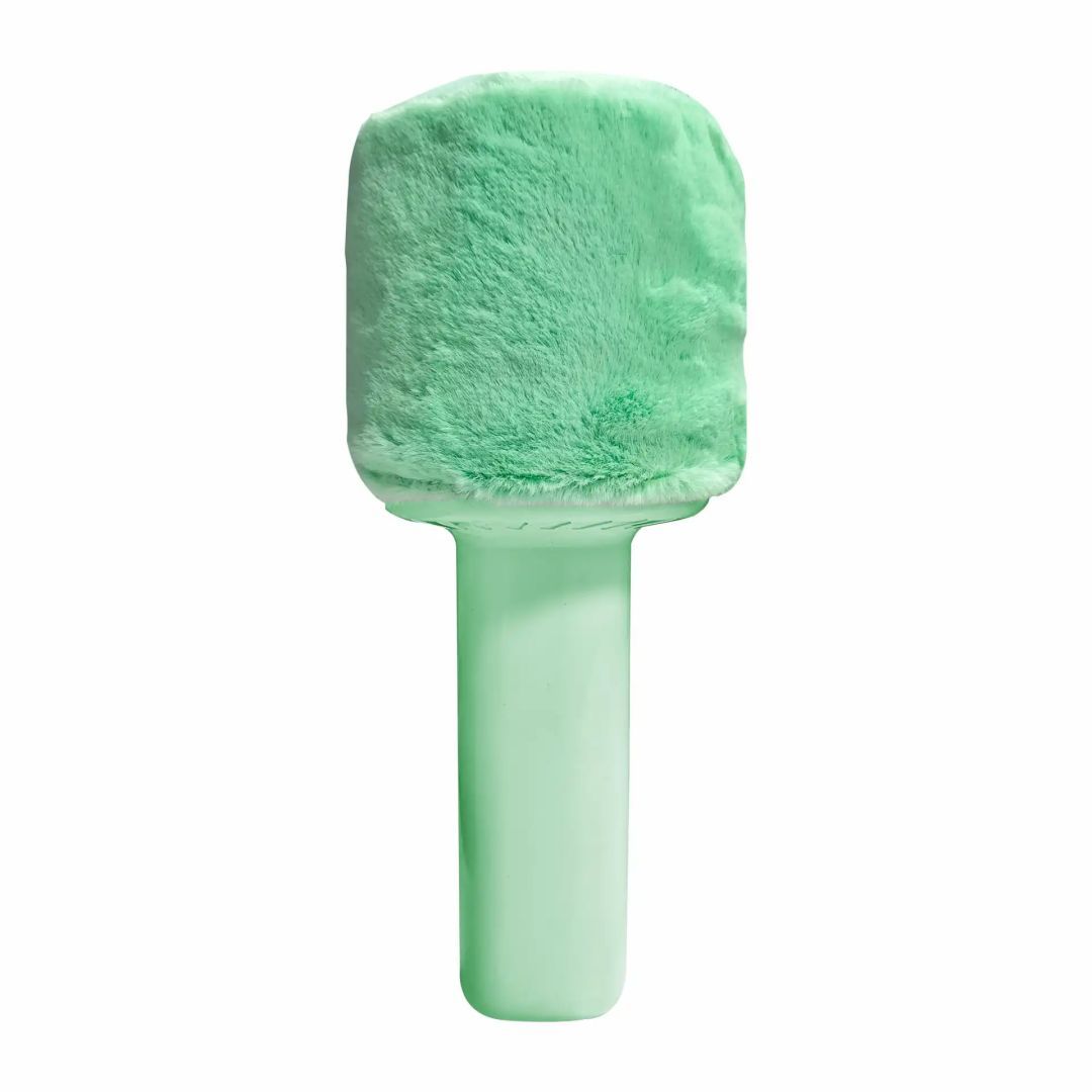 Denver KMS-30RO Bluetooth Karaoke Microphone Speaker with fluffy top Green Denver KMS-30RO Bluetooth Karaoke Microphone Speaker with fluffy top Green