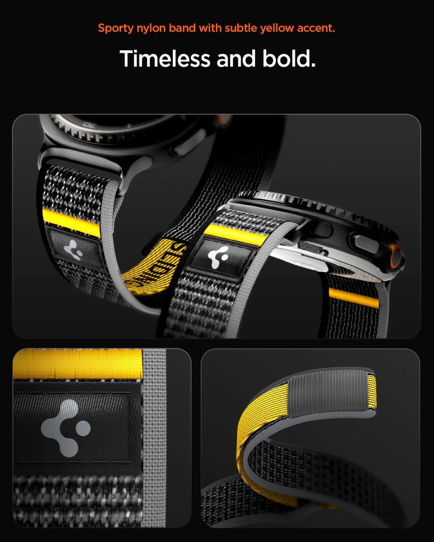 Spigen Athlex Air Active Band for Samsung Galaxy Watch 8 46mm/44mm/40mm Black