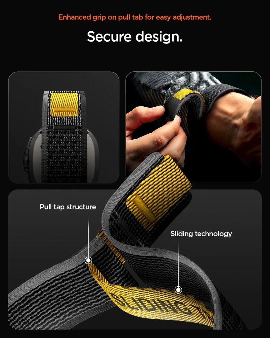 Spigen Athlex Air Active Band for Samsung Galaxy Watch 8 46mm/44mm/40mm Black