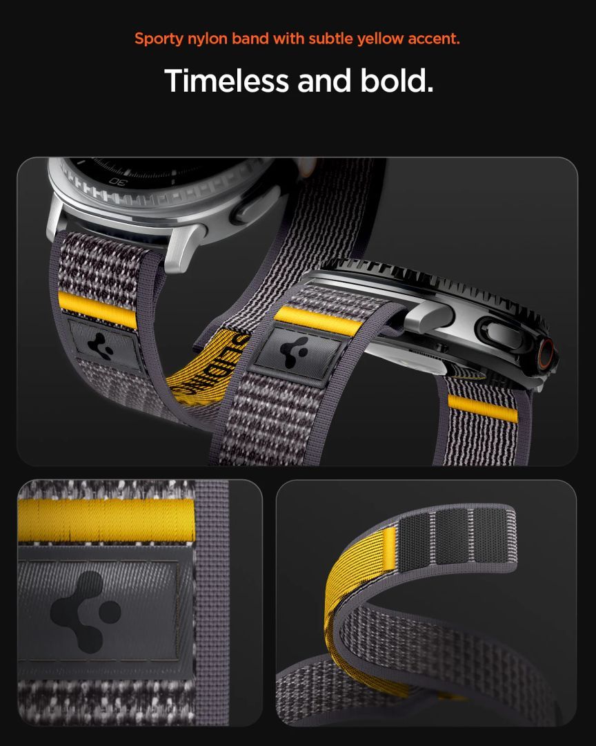 Spigen Athlex Air Band for Samsung Galaxy Watch 8 46mm/44mm/40mm Gray