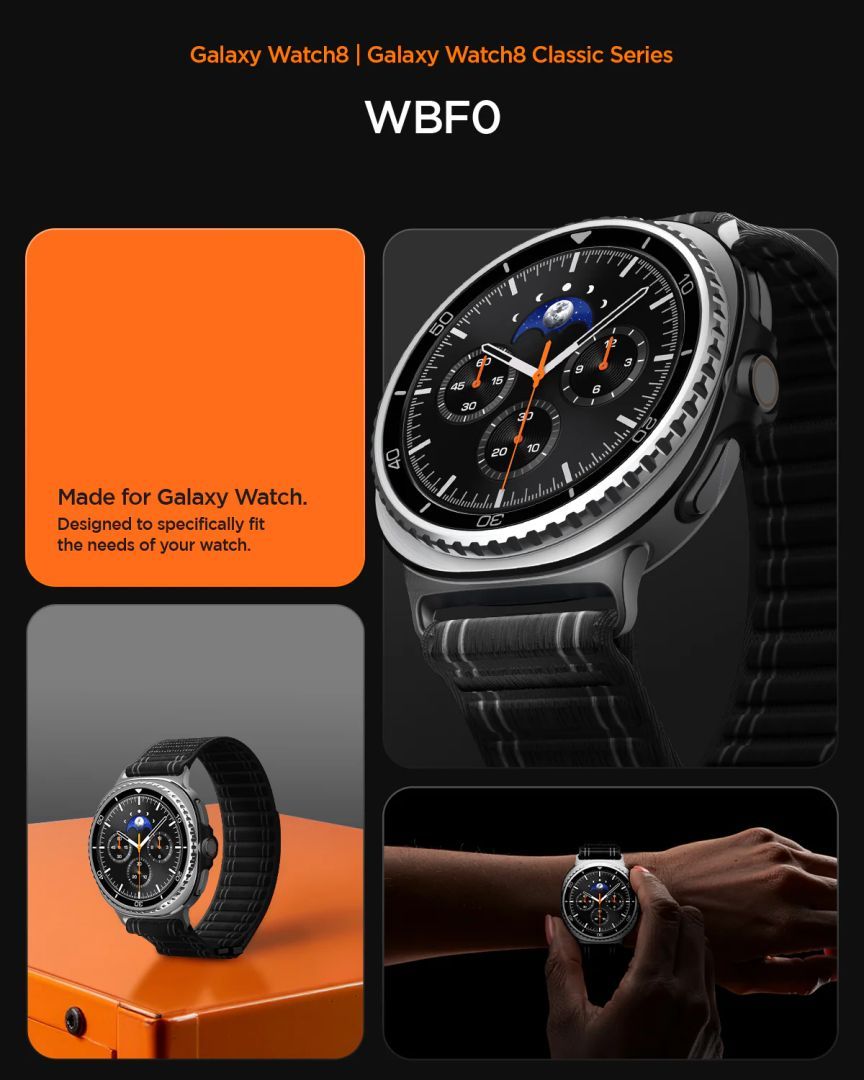 Spigen Fabric Band for Samsung Galaxy Watch 8 46mm/44mm/40mm Black Spigen Fabric Band for Samsung Galaxy Watch 8 46mm/44mm/40mm Black