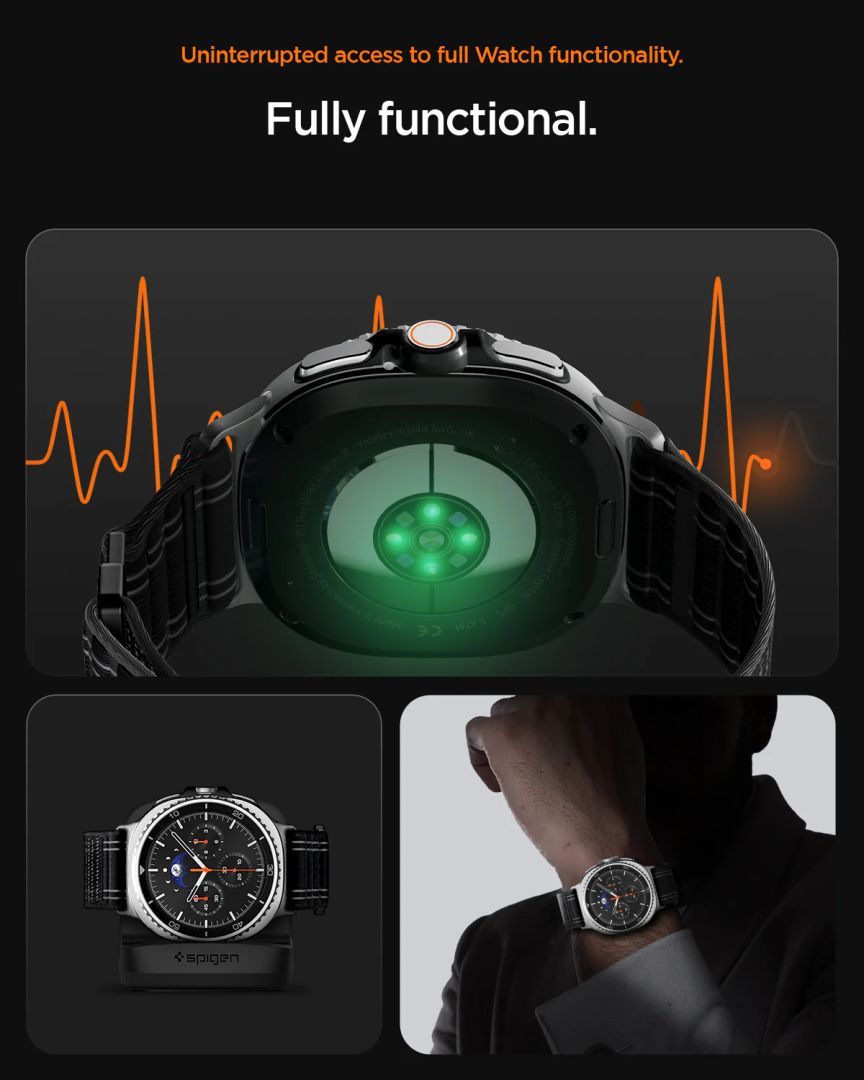 Spigen Fabric Band for Samsung Galaxy Watch 8 46mm/44mm/40mm Black Spigen Fabric Band for Samsung Galaxy Watch 8 46mm/44mm/40mm Black