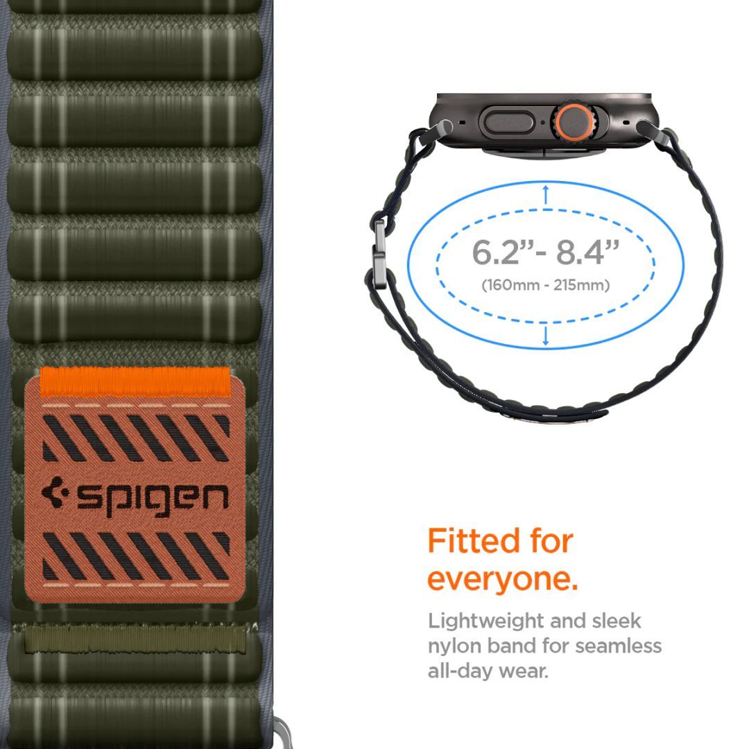 Spigen Fabric Band for Apple Watch 49mm/46mm/45mm/44mm Green