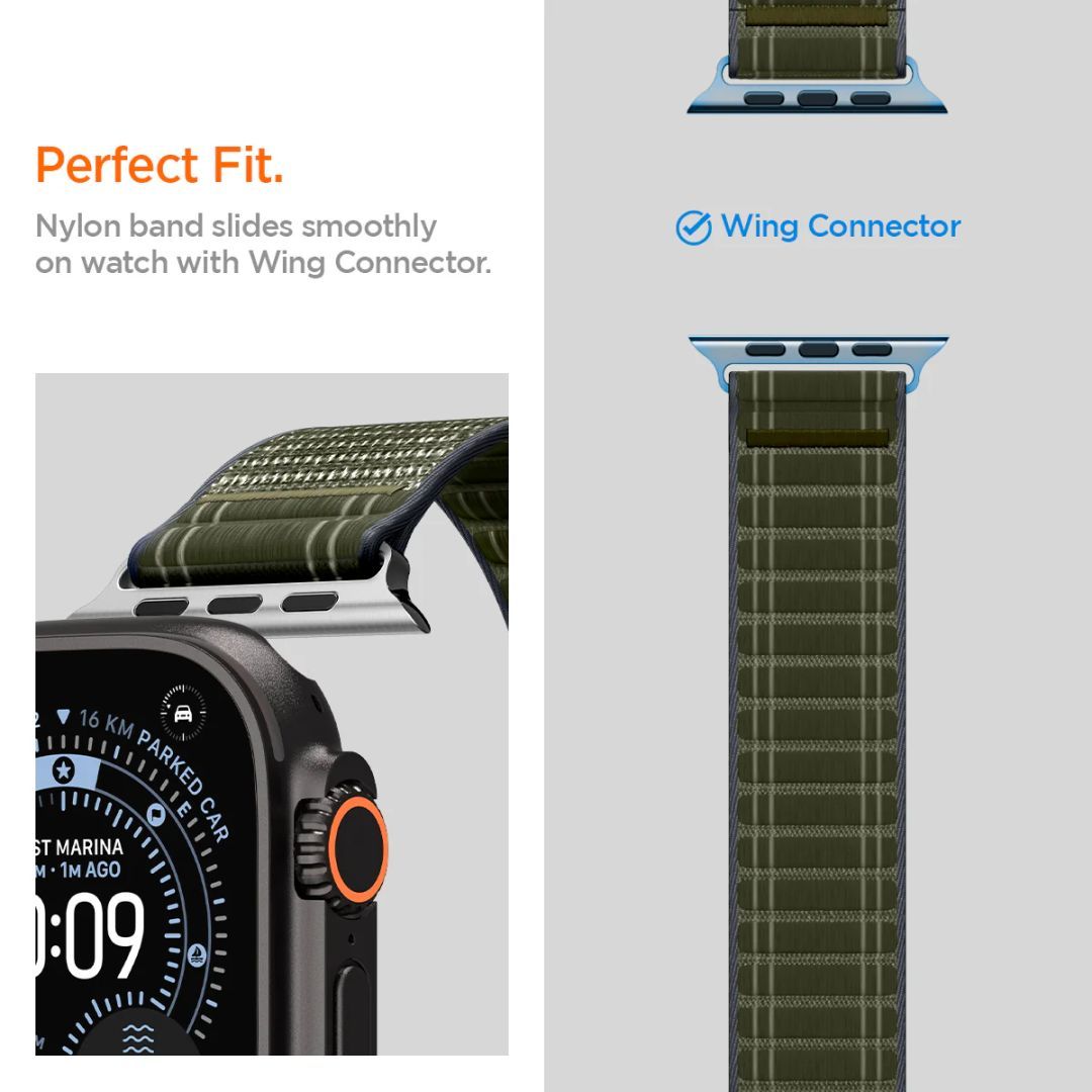 Spigen Fabric Band for Apple Watch 49mm/46mm/45mm/44mm Green