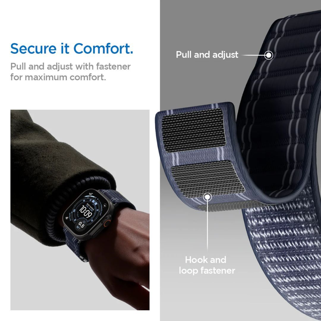 Spigen Fabric Band for Apple Watch 49mm/46mm/45mm/44mm Navy Spigen Fabric Band for Apple Watch 49mm/46mm/45mm/44mm Navy