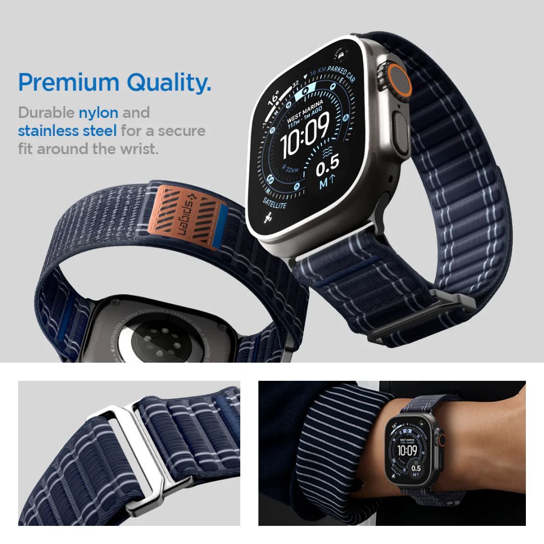 Spigen Fabric Band for Apple Watch 49mm/46mm/45mm/44mm Navy Spigen Fabric Band for Apple Watch 49mm/46mm/45mm/44mm Navy