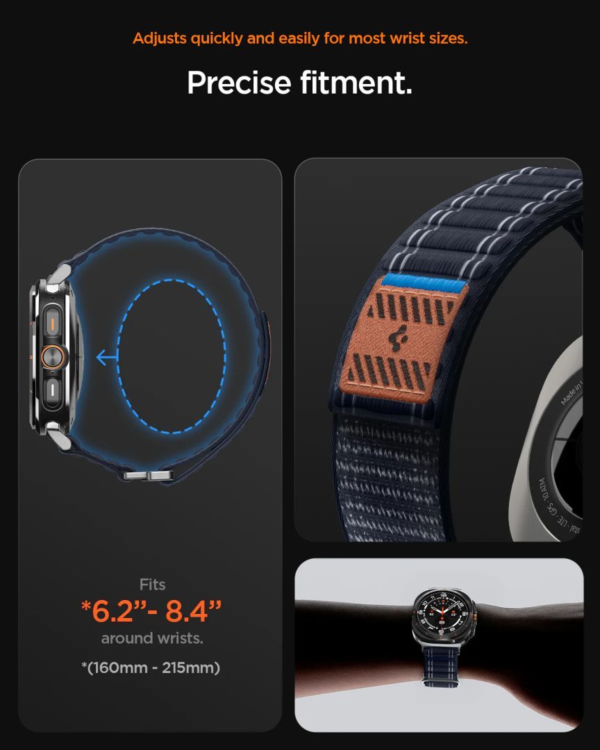 Spigen Fabric Band for Samsung Galaxy Watch Ultra 47mm Navy