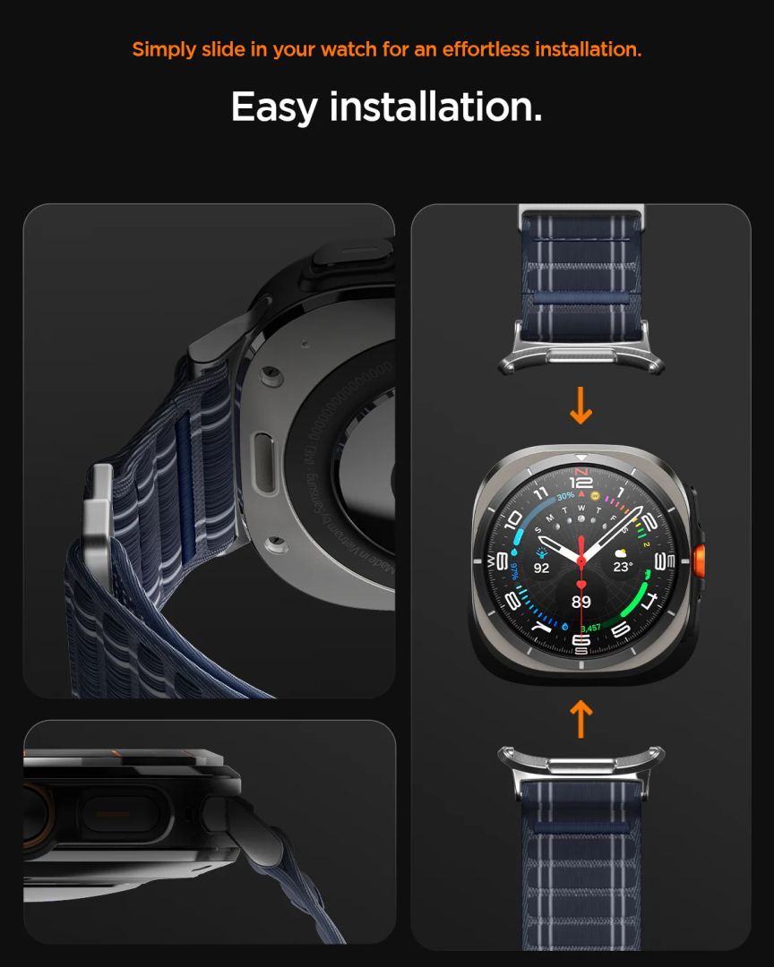 Spigen Fabric Band for Samsung Galaxy Watch Ultra 47mm Navy