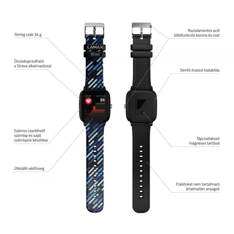 Lamax BCool SmartWatch Black Lamax BCool SmartWatch Black