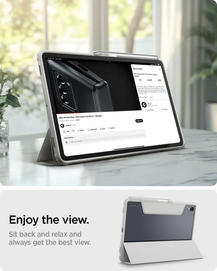 Spigen Ultra Hybrid Pro for Samsung Galaxy Tab S11 Ultra Gray