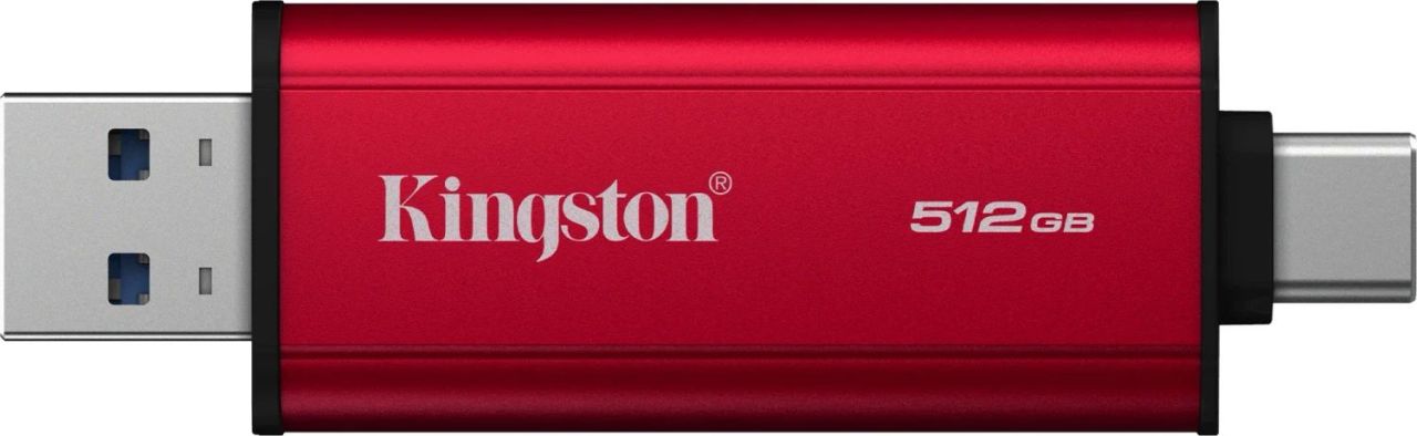 Kingston 512GB USB3.2 Dual Portable SSD Red Kingston 512GB USB3.2 Dual Portable SSD Red