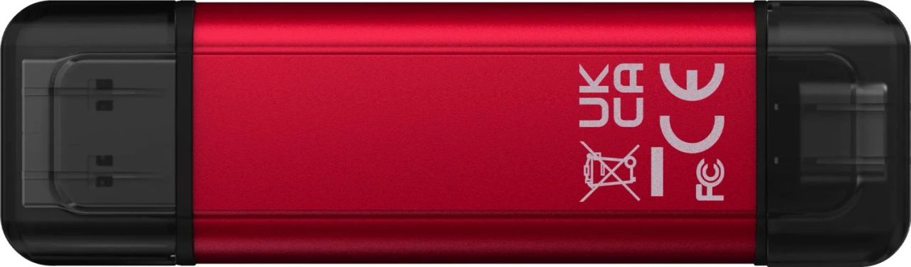 Kingston 512GB USB3.2 Dual Portable SSD Red Kingston 512GB USB3.2 Dual Portable SSD Red