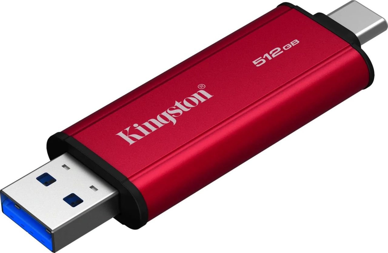 Kingston 512GB USB3.2 Dual Portable SSD Red Kingston 512GB USB3.2 Dual Portable SSD Red