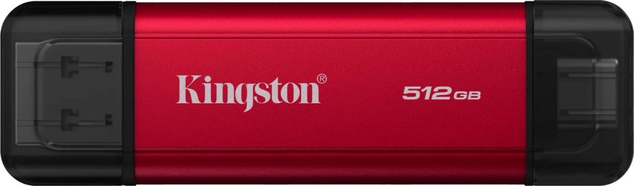 Kingston 512GB USB3.2 Dual Portable SSD Red Kingston 512GB USB3.2 Dual Portable SSD Red