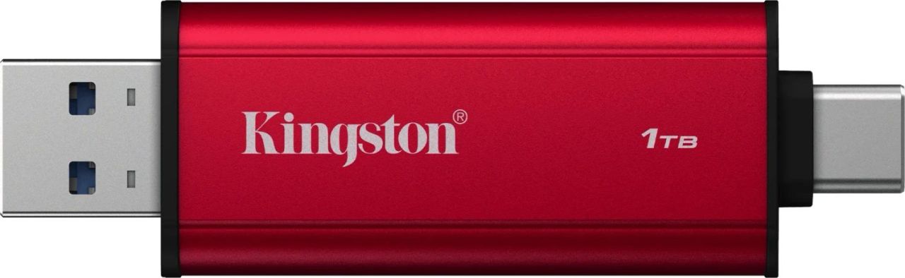 Kingston 1TB USB3.2 Dual Portable SSD Red Kingston 1TB USB3.2 Dual Portable SSD Red