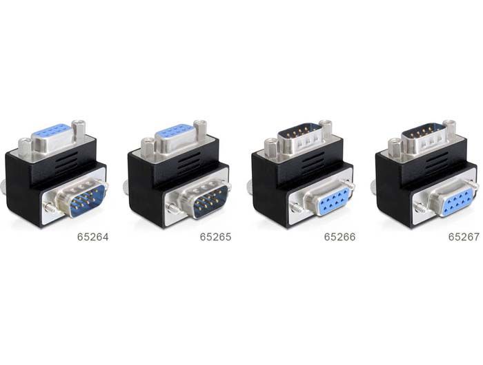 DeLock Adapter Sub-D 9 pin male > female 270° angled DeLock Adapter Sub-D 9 pin male > female 270° angled