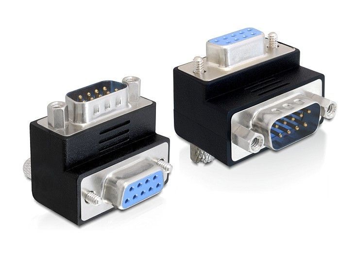 DeLock Adapter Sub-D 9 pin male > female 270° angled DeLock Adapter Sub-D 9 pin male > female 270° angled