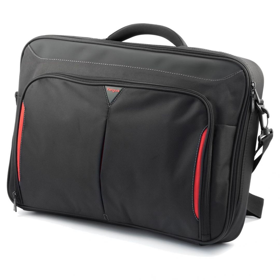 Targus Classic+ 17-18" Clamshell Laptop Bag Black/Red Targus Classic+ 17-18" Clamshell Laptop Bag Black/Red