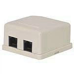 Noname Fali aljzat + csatlakozó doboz 2-es RJ45 Noname Fali aljzat + csatlakozó doboz 2-es RJ45