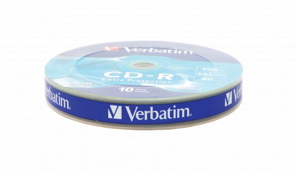 Verbatim DataLife CD-R 80 52x zsugor csomagolás 10db/cs (10-es címke) Verbatim DataLife CD-R 80 52x zsugor csomagolás 10db/cs (10-es címke)