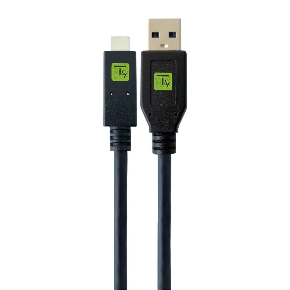 TECHLY USB 3.1 A Male / USB-C Male Cable 2m Black TECHLY USB 3.1 A Male / USB-C Male Cable 2m Black