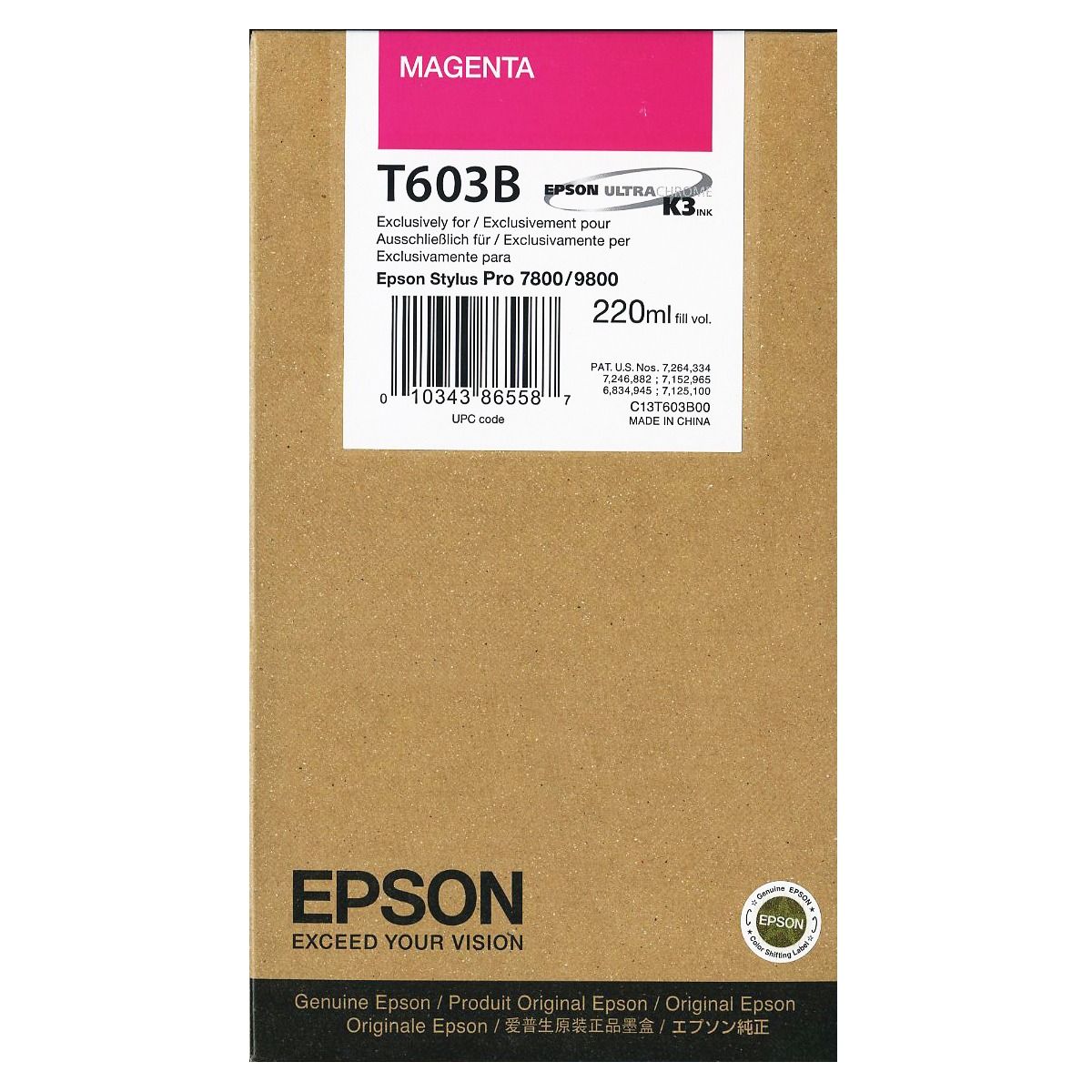 Epson T603B Magenta Epson T603B Magenta