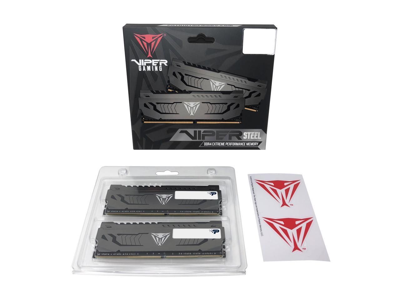 Patriot 32GB DDR4 3600MHz Kit(2x16GB) Viper Steel Patriot 32GB DDR4 3600MHz Kit(2x16GB) Viper Steel