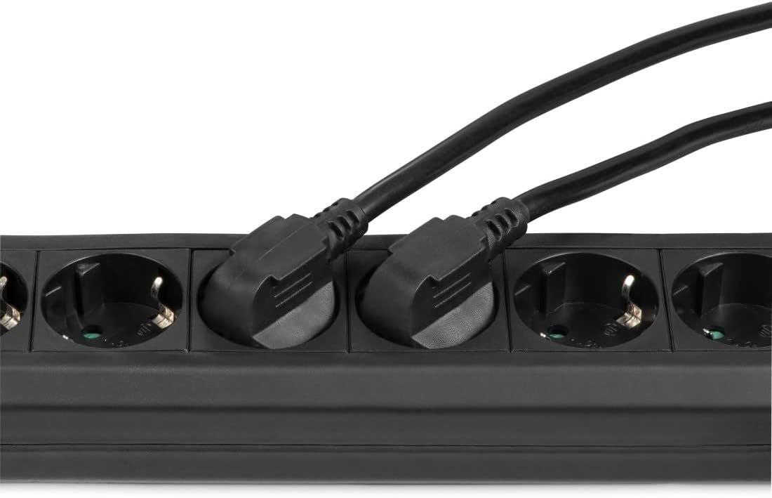 Hama Hálózati Elosztó Kapcsolóval 6DIN 3m Black