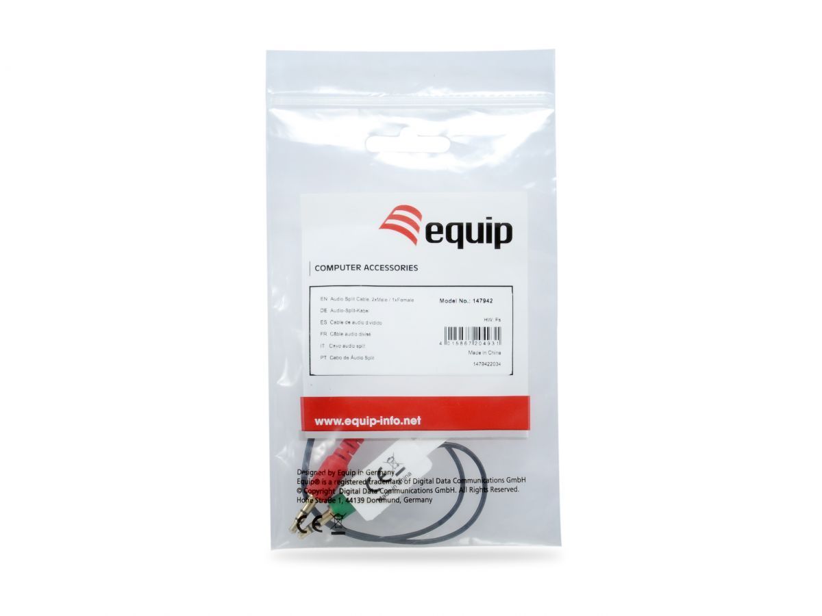 EQuip Audio Split Cable Black EQuip Audio Split Cable Black