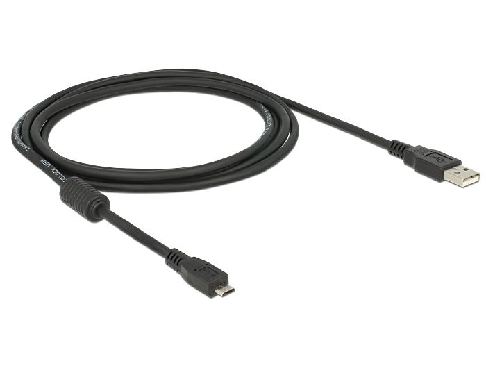 DeLock Cable USB2.0 -A male to USB- micro B male 2m DeLock Cable USB2.0 -A male to USB- micro B male 2m