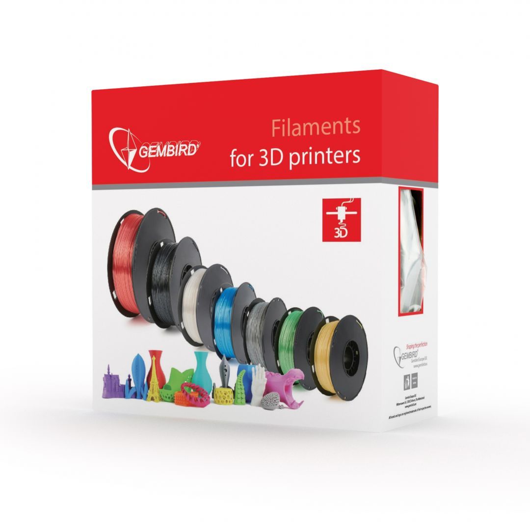 Gembird 3DP-PLA+1.75-02-BK PLA+ Black 1,75mm 1kg Gembird 3DP-PLA+1.75-02-BK PLA+ Black 1,75mm 1kg