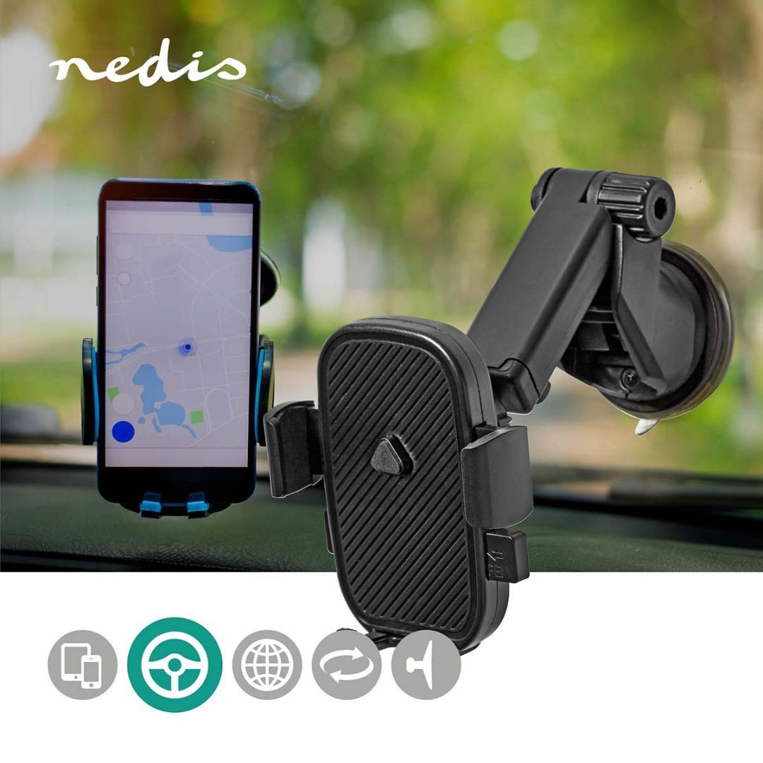 Nedis SCMT110BK Smartphone Car Mount Black Nedis SCMT110BK Smartphone Car Mount Black
