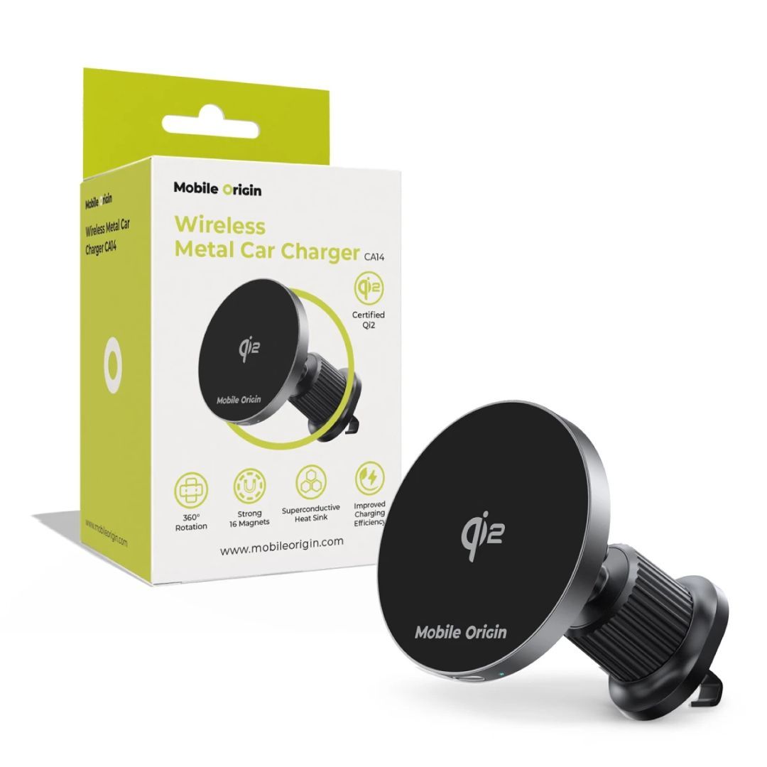 Mobile Origin Wireless Metal Car Charger CA14 Mobile Origin Wireless Metal Car Charger CA14