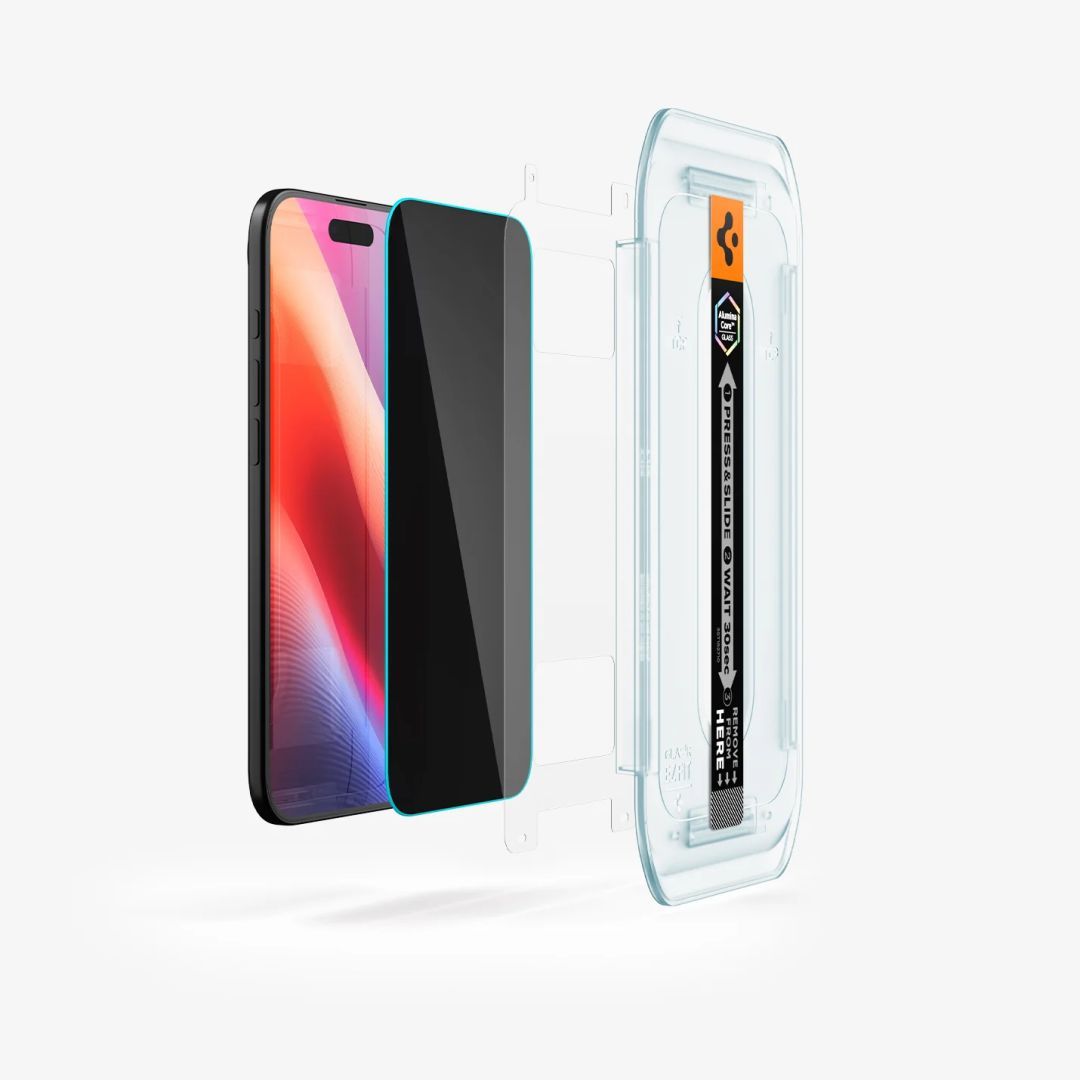 Spigen Glass tR EZ Fit (Privacy) for iPhone Air 2 Pack Transparency Spigen Glass tR EZ Fit (Privacy) for iPhone Air 2 Pack Transparency