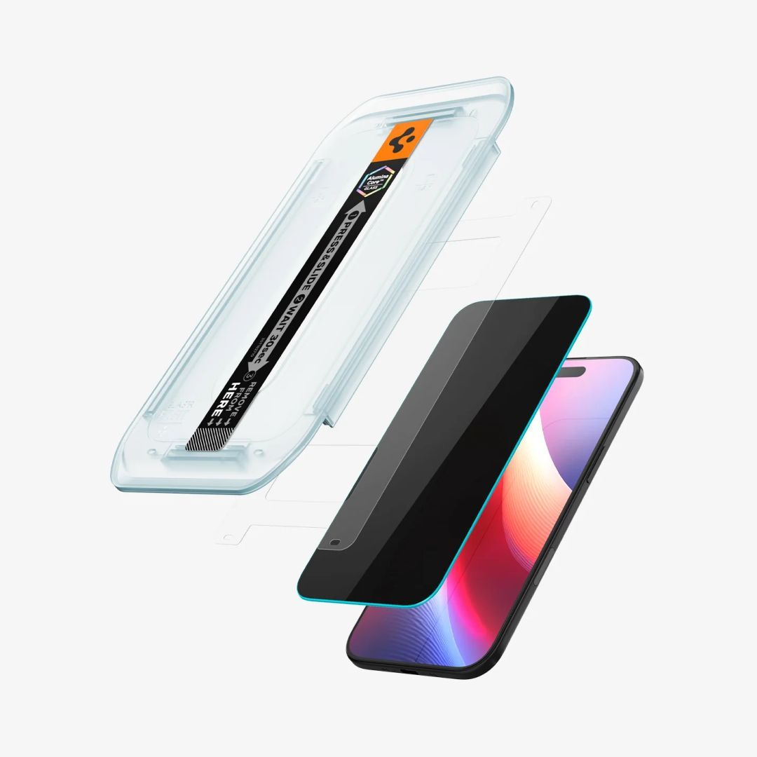 Spigen Glass tR EZ Fit (Privacy) for iPhone Air 2 Pack Transparency Spigen Glass tR EZ Fit (Privacy) for iPhone Air 2 Pack Transparency