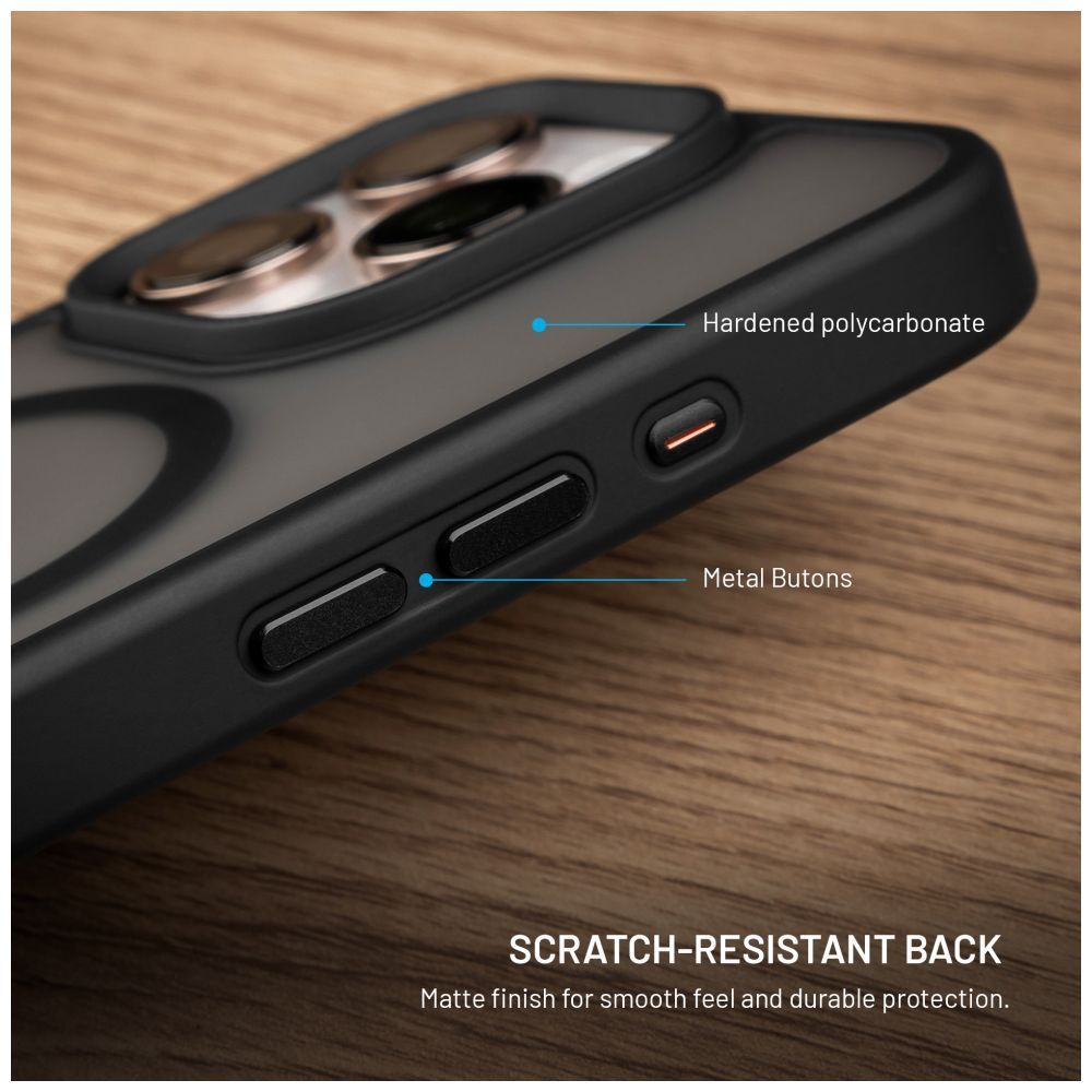 FIXED MagMisty case Apple iPhone 17 Pro készülékhez, fekete