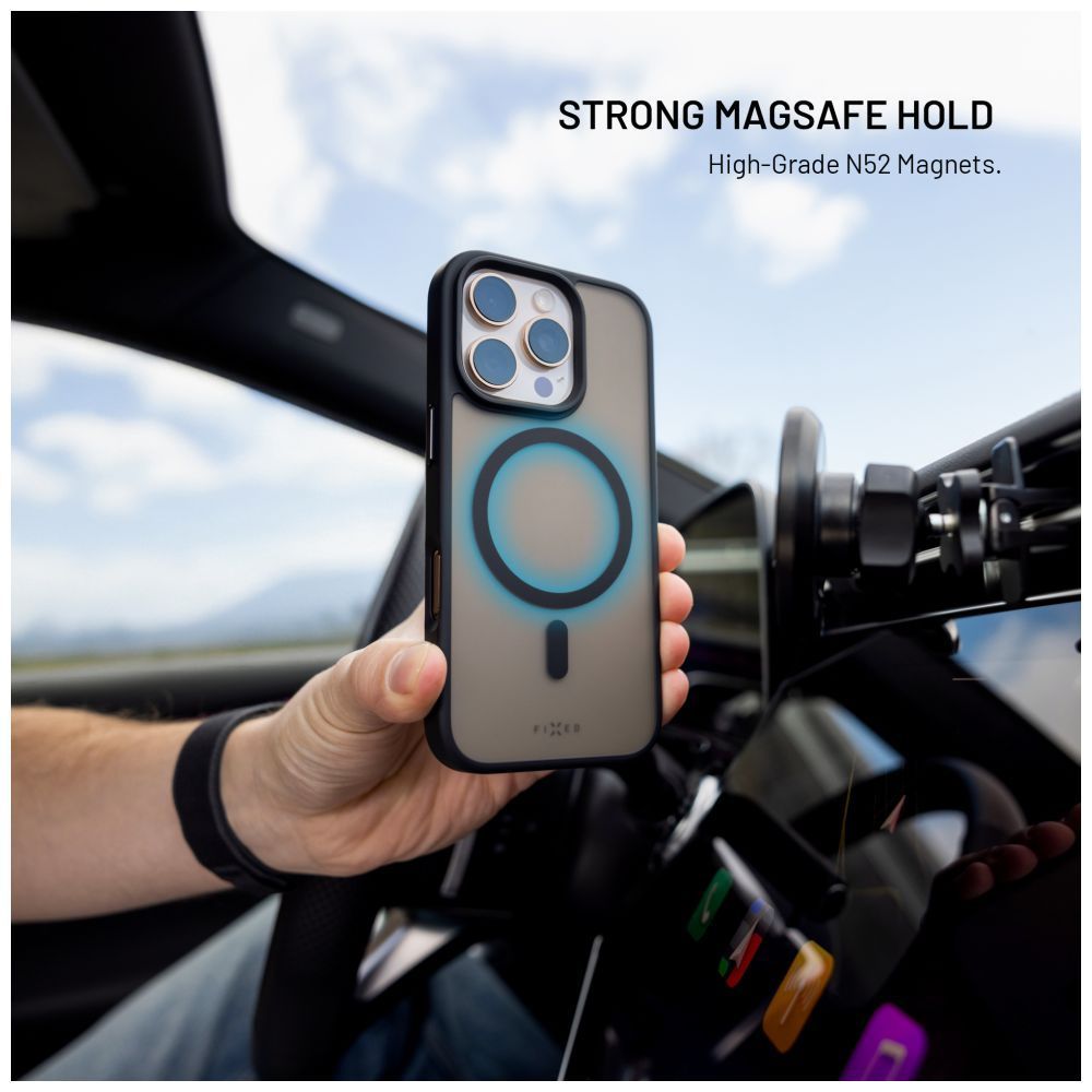 FIXED MagMisty case Apple iPhone 17 Pro készülékhez, fekete