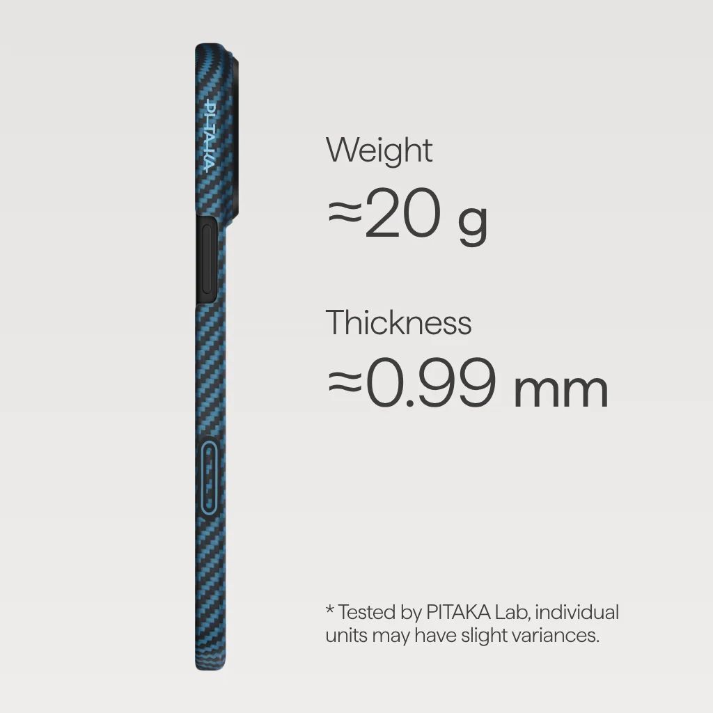 Pitaka Ultra-Slim Case for iPhone 17 Pro Blue/Grey Pitaka Ultra-Slim Case for iPhone 17 Pro Blue/Grey