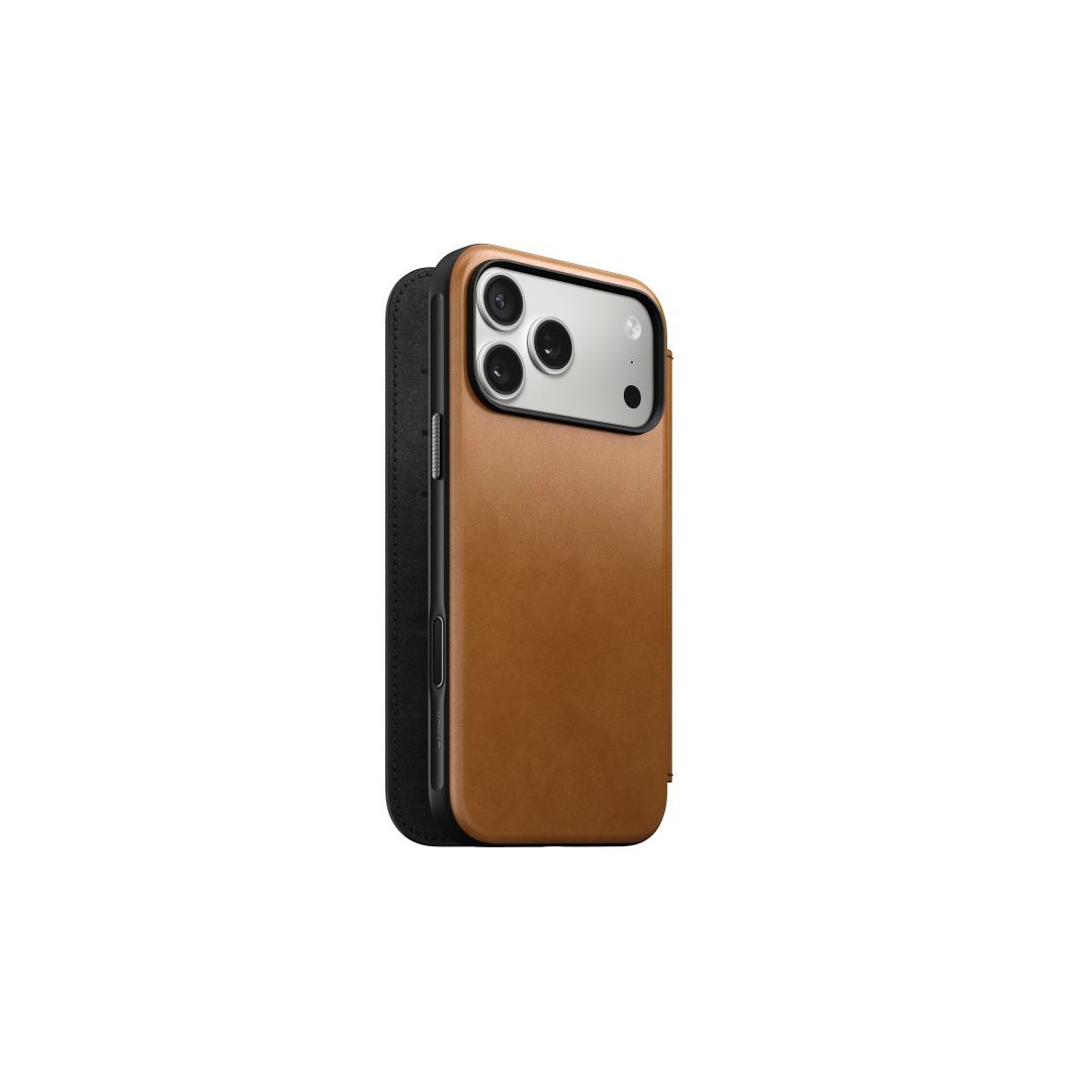 Nomad Modern Leather Folio for iPhone 17 Pro Max English Tan Nomad Modern Leather Folio for iPhone 17 Pro Max English Tan