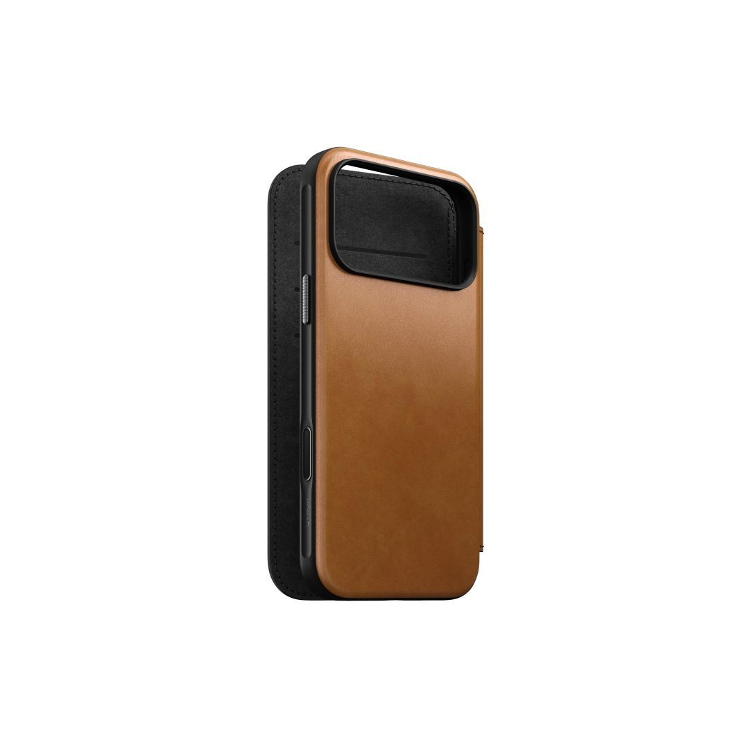 Nomad Modern Leather Folio for iPhone 17 Pro Max English Tan Nomad Modern Leather Folio for iPhone 17 Pro Max English Tan