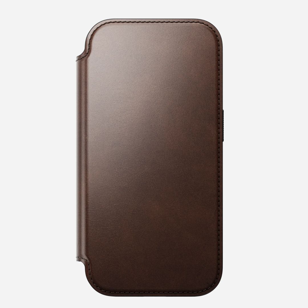 Nomad Modern Leather (Horween) Folio for iPhone 17 Pro Rustic Brown Nomad Modern Leather (Horween) Folio for iPhone 17 Pro Rustic Brown