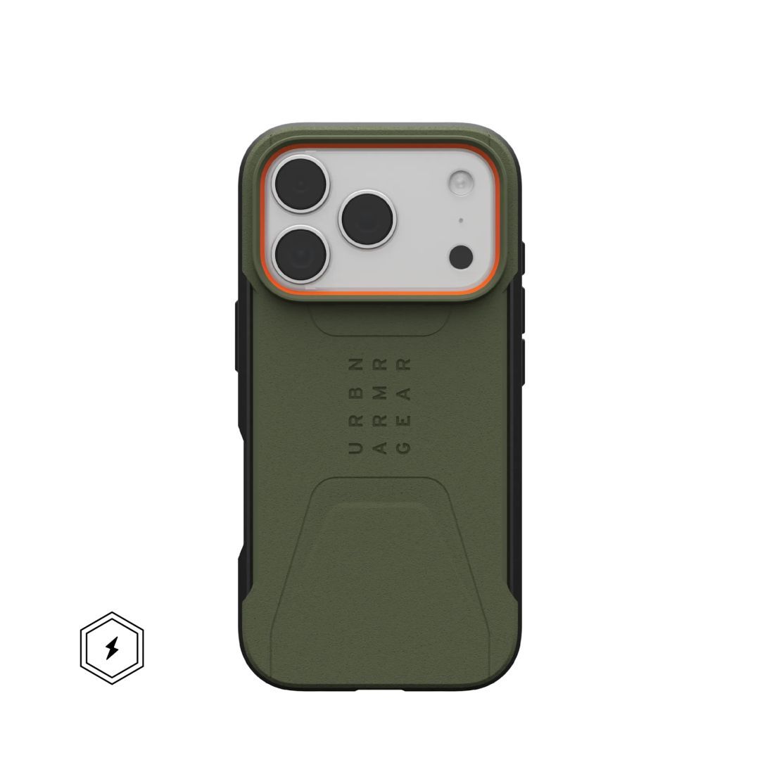 UAG Civilian Magsafe case for iPhone 17 Pro Olive/Orange UAG Civilian Magsafe case for iPhone 17 Pro Olive/Orange