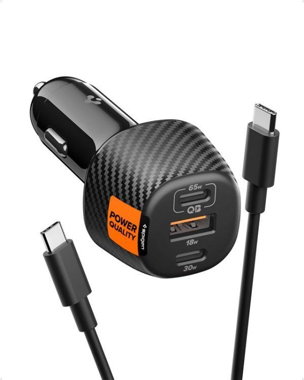 Spigen Essential 113W Car Charger Black Spigen Essential 113W Car Charger Black